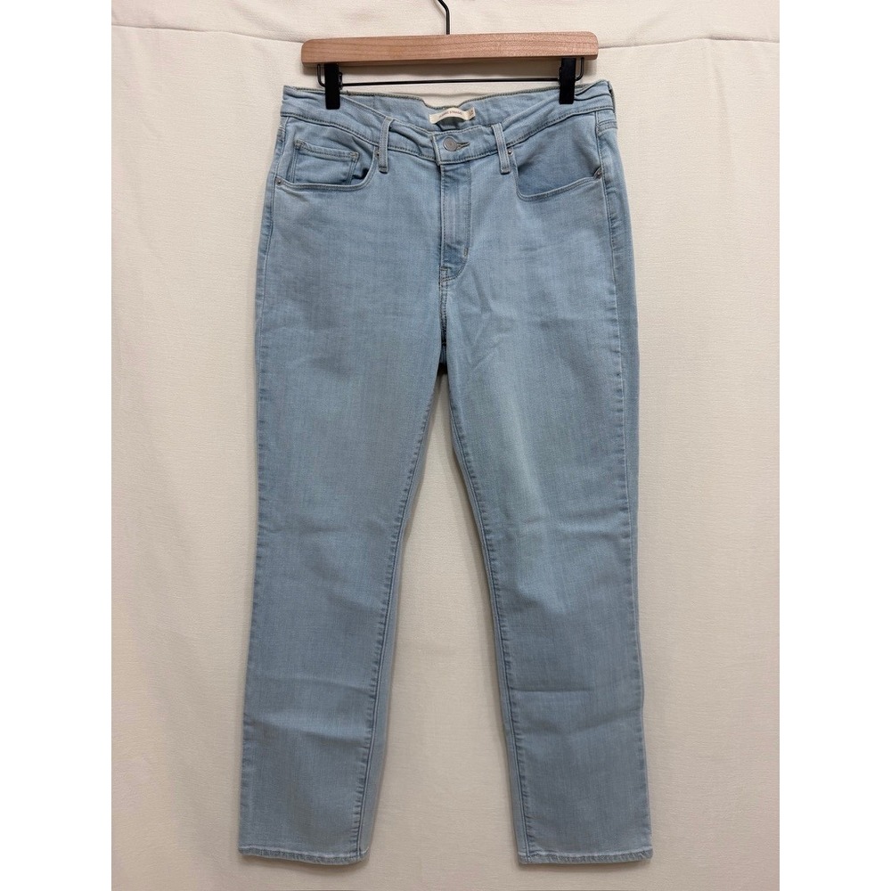 Levis Classic Straight Jeans Womens 12 W31 L30 Light Wash Denim